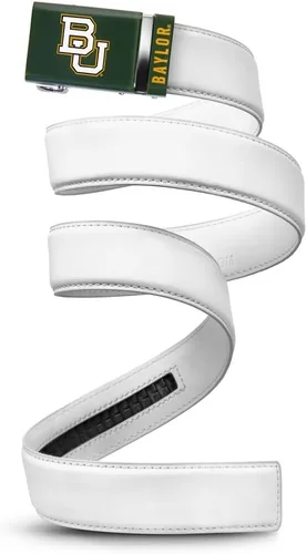 Vista 52 de Mission Belt Con licencia oficial de la NC Alabama Crimson Tide Crimson Tide (Cuero Negro)