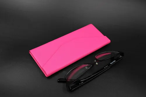 Vista 178 de Real Sic Funda para lentes de sol para hombres y mujeres, soporte magnético plegable para lentes de sol, inspirado en el color sólido