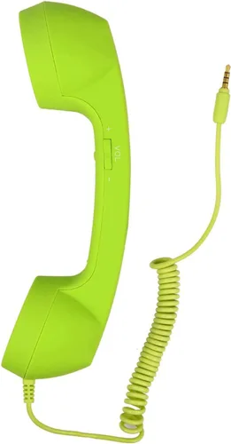 Vista 15 de Auricular retro de 3.5mm para teléfono celular Micrófono receptor para iPhone iPad teléfonos móviles smartphone (negro)
