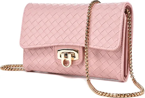 Vista 9 de Women's Textured PU Crossbody Bag, Small Gold Chain Shoulder Purse for Daily Use