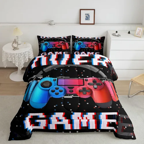 Vista 274 de Erosebridal Juego de edredón de hojas de cannabis, juego de ropa de cama de marihuana con estampado colorido de plantas, decoración bohemia de 2