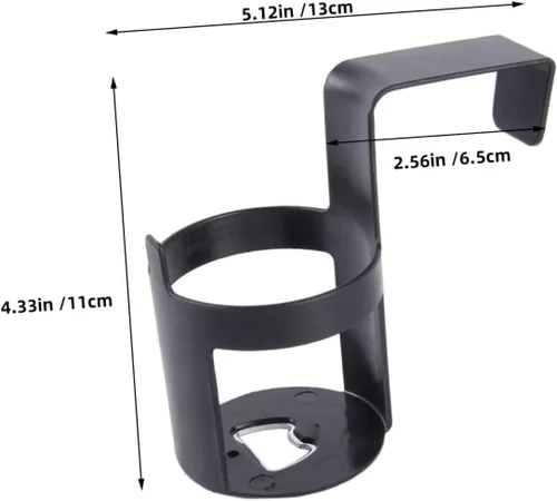 Vista 2 de Estante colgante para interior del automóvil, soporte universal para vasos de automóvil, estante portátil para botellas y tazas, fácil instalación