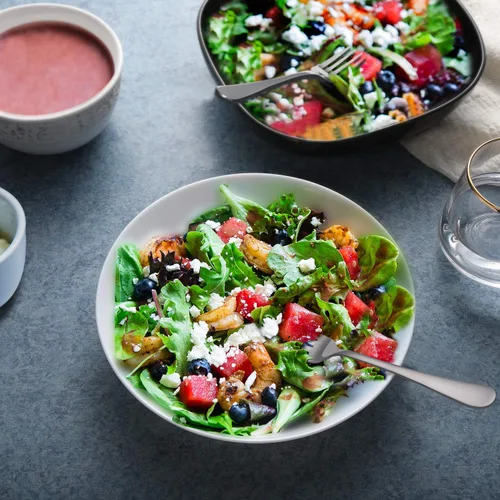 Vista 4 de Hiware Juego de 12 tenedores de acero inoxidable para ensalada y postre, apto para lavavajillas, 6.7 pulgadas