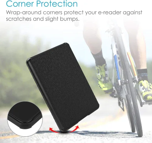Vista 6 de Fintie - Funda delgada para Kindle Paperwhite (décima generación del 2018), piel sintética ligera prémium con función automática de apagar