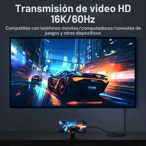 Vista 3 de [Sincronización de datos de 80 Gbps] Compatible con cable Thunderbolt 5, cable USB C de alta velocidad compatible con carga de 240 W y pantalla