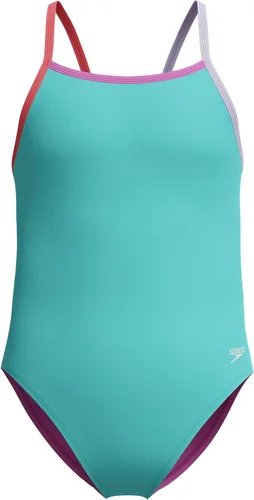 Vista 46 de Speedo Traje de baño de una pieza para niña con tiras finas Azul (Blue Print)