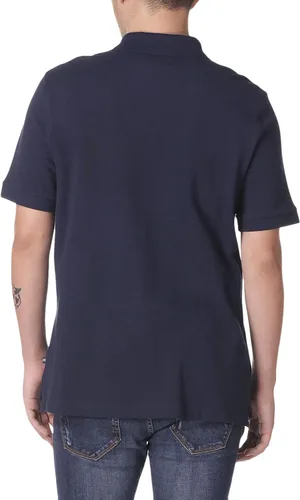Vista 3 de Nautica Polo de piqué de algodón sólido de manga corta para hombre