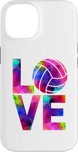 Vista 4 de Funda para iPhone 11 Pro Max Love Volleyball Watercolor Girl Team Tournament Retro Vibe