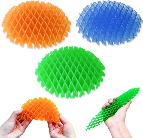 Vista 8 de Regalos de Pascua para niños, paquete de 12 juguetes elásticos para ansiedad, juguete de escritorio, juguetes antiestrés de resistencia, alivio