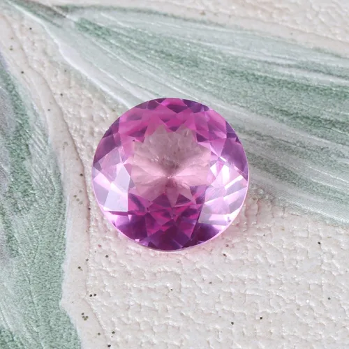 Vista 6 de GEMHUB Piedra preciosa de kunzita rosa genuina de corte redondo para colgante-piedra preciosa para joyería Peso 16.35 CT, Gema, Kunzita rosa