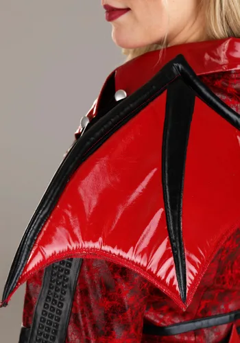 Vista 5 de Disfraz de Diablo de Cuero para Mujer Multicolor