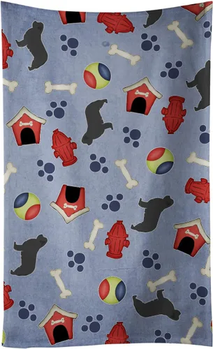 Vista 88 de Caroline's Treasures BB3948KTWL Affenpinscher Dog House Collection - Toalla de cocina para invitados, toalla de baño decorativa para cara, té, paño
