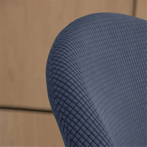 Vista 5 de Paquete de 2 fundas de elastano sin brazos de mediados de siglo para silla con respaldo corto para sala de estar y cocina