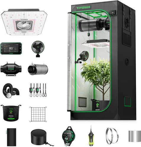 Vista 16 de VIVOSUN Kit de tienda de cultivo Smart PRO 2x2, sistema de cultivo