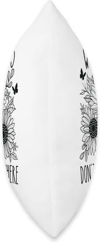 Vista 2 de Smarty Pants Designs Wildflowers Don't Care Where They Grow - Almohada inspiradora, 16 x 16 pulgadas, multicolor