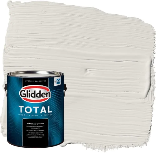 Vista 16 de Glidden Pintura Interior + Imprimación: Gris/Plata Antigua, Una Capa, Satinado, 1 Galón