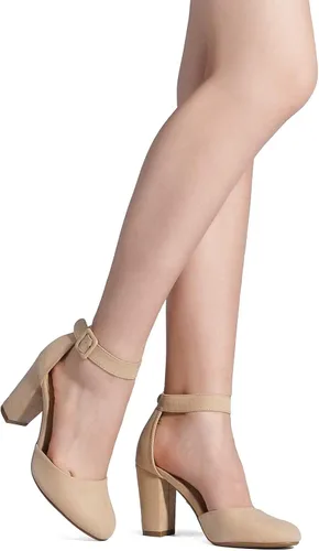 Vista 6 de DREAM PAIRS - Zapatos de tacón alto para mujer con puntera cerrada para bodas