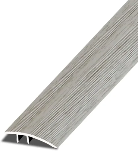 Vista 9 de NILZA Door Threshold Strip Wood Floor Transition Strip 36in Threshold Transition Strips, Metal Threshold Reducer Ramp, Suitable for Height of Oak
