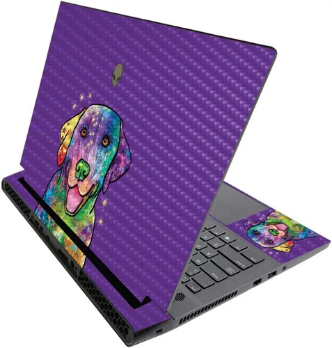 Vista 581 de MightySkins - Skin brillante con purpurina para Alienware M17 R3 (2020) y M17 R4 (2021) - Diversión de los años 90 Acabado duradero con purpurina