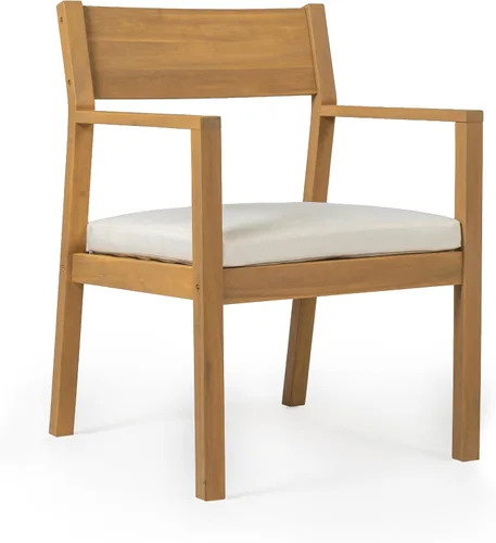 Vista 9 de RUNNA Juego de mesa de comedor de 6 piezas, juegos de muebles de exterior con agujero para paraguas, mesa rectangular de 71 pulgadas, sillas y banco