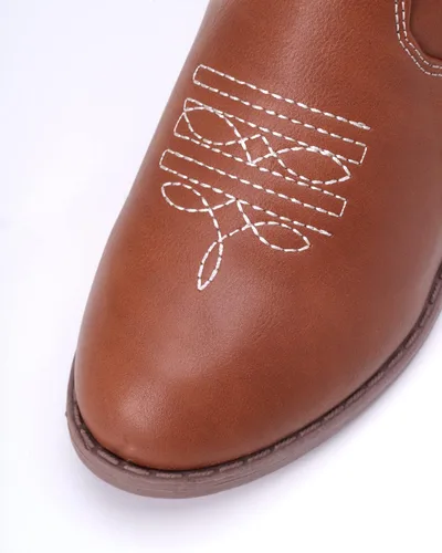 Vista 4 de bebe Botas vaqueras para niñas Botas vaqueras clásicas del oeste (niñoniña)