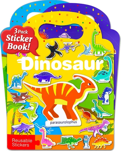 Vista 7 de Benresive - Libros de calcomanías reutilizables para niños de 2-4, libros de calcomanías para niños pequeños 1-3 y 2-4, juguetes de viaje Animal