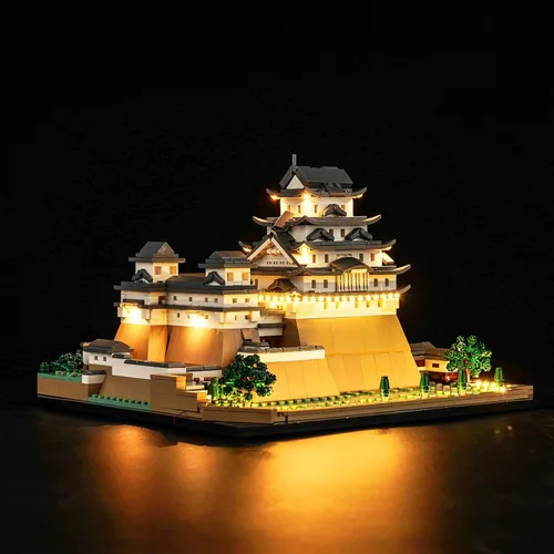 Vista 3 de LocoLee Kit de luces LED compatible con LEGO Himeji Castle 21060, LEGO Architecture Castle Creative Lighting Set Accesorios compatibles con LEGO