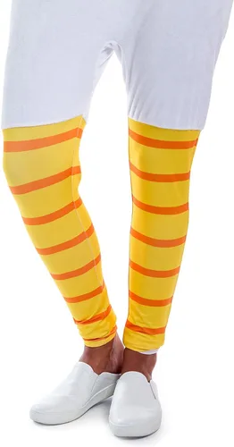 Vista 4 de Tipsy Elves Adult Chicken Halloween Costume - Poultry Halloween Jumpsuit for Men Blanco (Egg White)