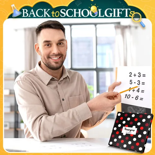 Vista 6 de HAPPYPOP Funny Math Socks for Men - Math Gifts for Teachers & Lovers Matemáticas Negro