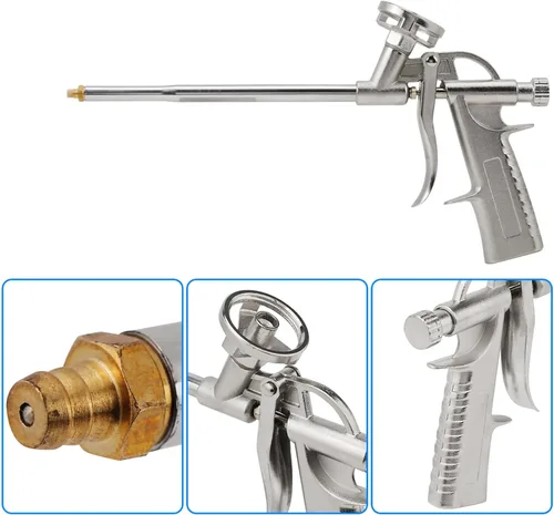 Vista 4 de Uds espuma expandible pistola de pulverización sellador dispensación PU herramienta aplicador aislante gran cosas aplicador de espuma Insulg 3.94 X