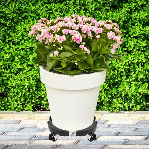 Vista 5 de CASIMR - Soporte para plantas con ruedas, ajustable de 15 a 21 pulgadas, resistente con ruedas, capacidad de 440 libras para interiores