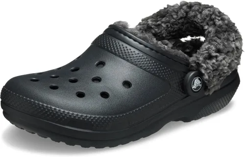 Vista 8 de Crocs - Zuecos clásicos unisex para adultos con forro de vellón, pantuflas mullidas para mujeres y hombres