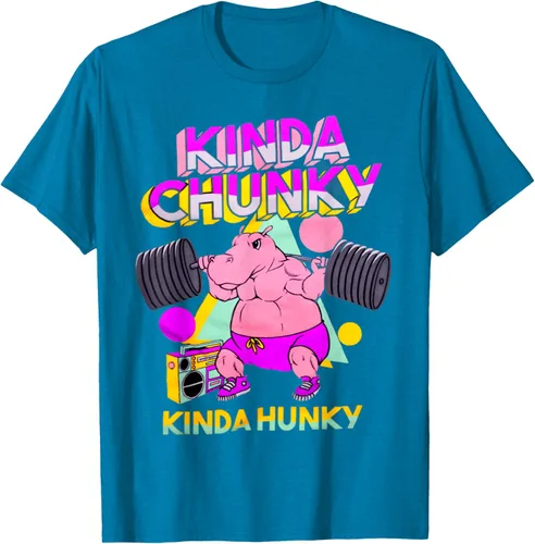 Vista 56 de Kinda Chunky Kinda Hunky, camiseta de gimnasio para culturismo, Negro