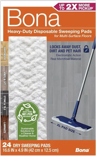 Vista 7 de Bona Multi-Surface Floor Cleaning Pads - 18 Count