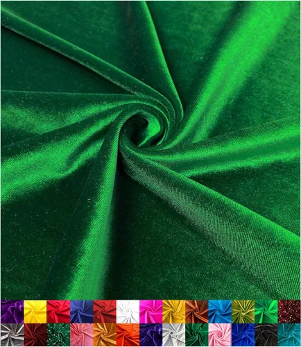 Vista 7 de Barcelonetta Tela de terciopelo elástico Lujo y suave Tela de terciopelo Rollo de 60 pulgadas de ancho 10% elastano Costura, ropa