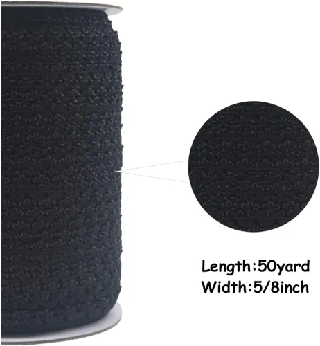 Vista 2 de Bristlegrass Picot Loop - Banda elástica para coser de 1/2 pulgada, 0.512 in, corona de carrete con volantes, cinta elástica para atar el cabello