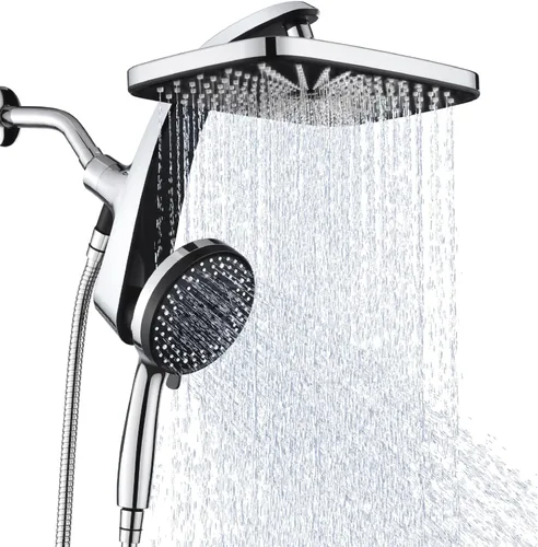 Vista 12 de Rain Shower Head with Handheld Showerhead, Nickel 1.75GPM 460311 Níquel
