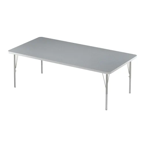 Vista 31 de Correll - Mesa rectangular de actividades para el aula de 30 x 60 pulgadas, altura ajustable (19-29 pulgadas), parte superior de granito gris, borde