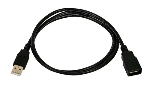 Vista 9 de Monoprice Cable de extensión USB 2.0 A macho a hembra de 3 pies 28/24 AWG (chapado en oro) (105432), color negro