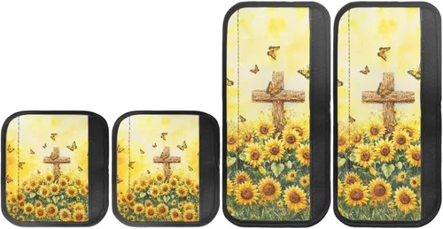 Vista 21 de Juego de 4 fundas para manijas de microondas con diseño de rayas de vaca tribal, azteca, decoración de cocina, antideslizantes, a prueba