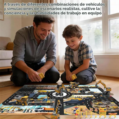 Vista 8 de 2 PCS Mini RC Vehículos de Construcción Juguete 1:64 Excavadora y Camión Excavadora y camión volquete