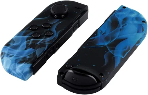 Vista 3 de eXtremeRate - Carcasa de control portátil Joy-Con con set de botones completo repuesto de carcasa hazlo tú mismo para control de Nintendo Switch