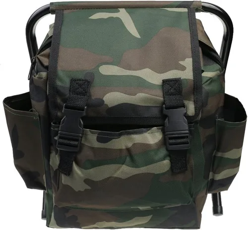 Vista 2 de Jili Online - Mochila de pesca para caza con taburete