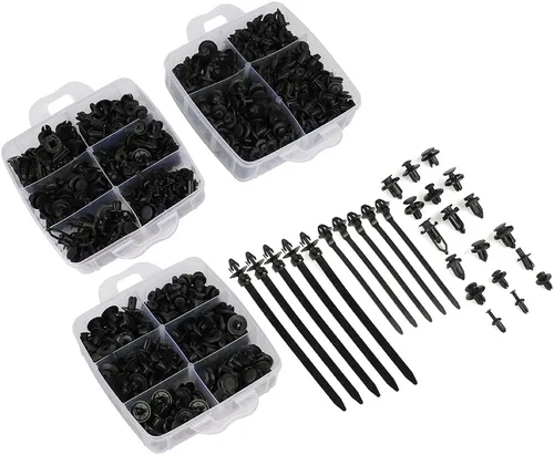 Vista 4 de SCITOO Kit de repuesto para tornillos de expansión de 16 tamaños para automóvil, clips de remache para parachoques