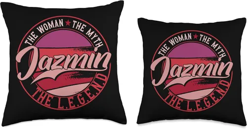 Vista 3 de Jazmin the Lady of Myth the Legend Throw Pillow