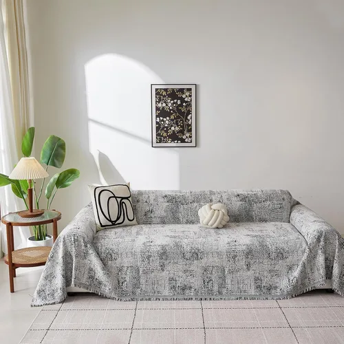 Vista 68 de ROOMLIFE Manta de sofá estilo azteca boho para sillones de 2/3 cojines, fundas de sofá lavables y antideslizantes aptas para mascotas, protector