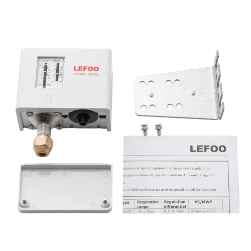 Vista 5 de LEFOO LF5506 Controlador de presión electrónico ajustable único HVAC Interruptor de presión de caldera de vapor Interruptor de presión de bomba
