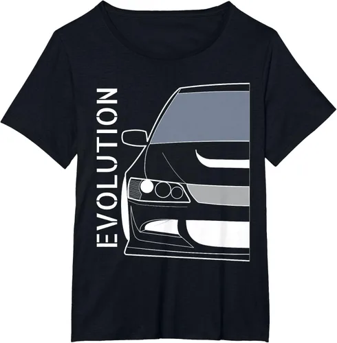Vista 35 de Camiseta Evo 8 Design Turbo JDM Classic Legends, Negro, S