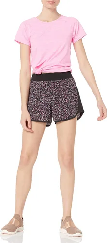Vista 4 de Tienda Essentials Pantalón corto de correr tejido elástico de 4 pulgadas para mujer