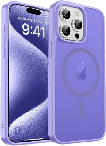 Vista 18 de zapica Funda magnética para iPhone Air, con protector de pantalla de vidrio templado, compatible con MagSafe, translúcida mate, a prueba de golpes